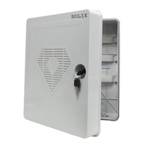 SOLIX® DVR 2U Rack Box Junction Box CCTV Rack for DVR ABS Fibre Plastic PVC Box 13x11x5 inch for Small DVR, NVR, POE SWITCHES (Indoor/Outdoor IP66)